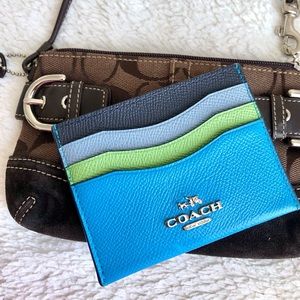 COACH Colourblock Slim ID Card Case